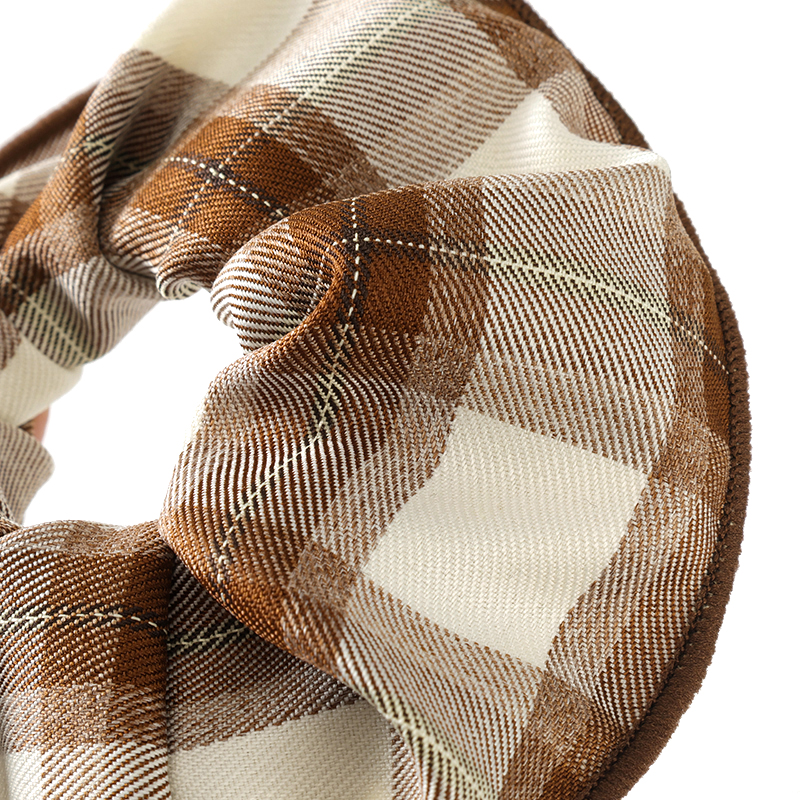 Boxed Retro Plaid Large Bowel Ring Nylon/Polyester Hair Scrunchie 4012102061
