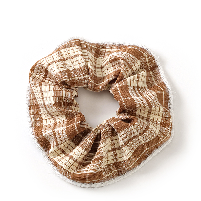 Boxed Plaid Large Bowel Ring Scrunchie 4012102063