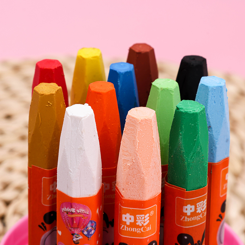 Bobdog 12 Color Barrel Crayon 144 Pieces