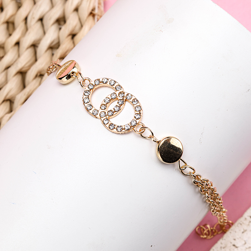 Alloy New Rhinestone Heart Bracelet Code 4021001312
