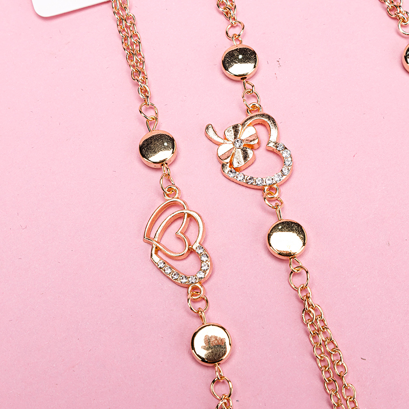 Alloy New Rhinestone Heart Bracelet Code 4021001312