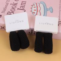 LF格纹黑色毛巾圈 2