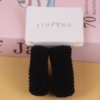 LF格纹黑色毛巾圈 3