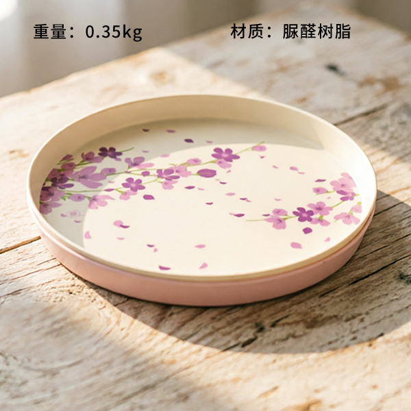Round Resin Tray 11.5cm Mixed Colors
