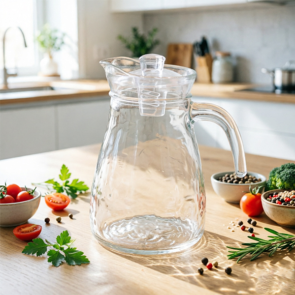 Hammered Glass Cold Water Kettle 5-Piece Set 116010003