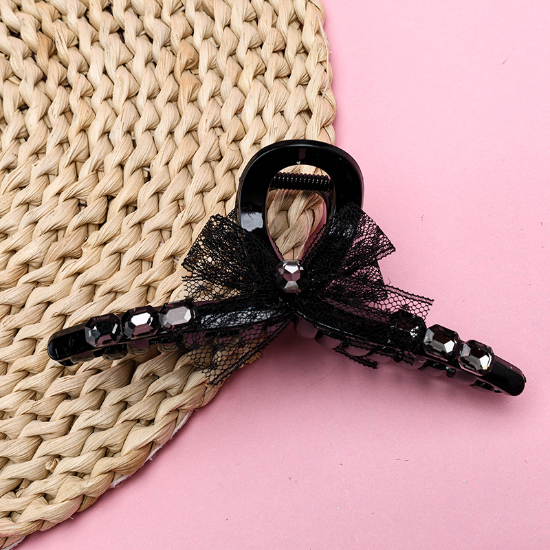 GPPS 13 cm Bow Rhinestone Large Hair Claw Clip 4011801323