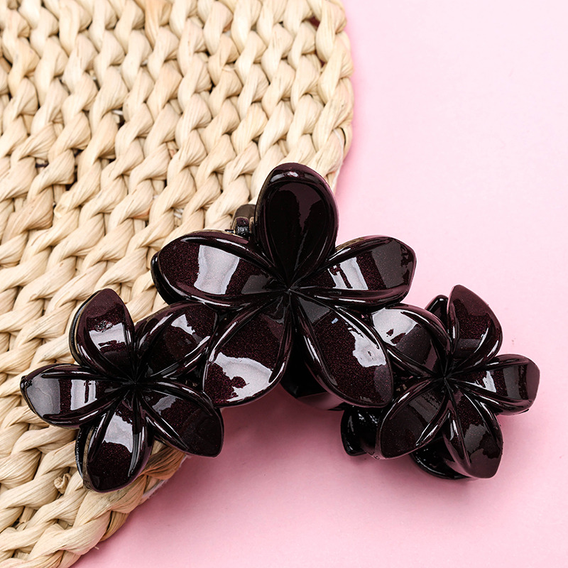 11 cm PS Hair Claw Clip Three Frangipani 4011801328