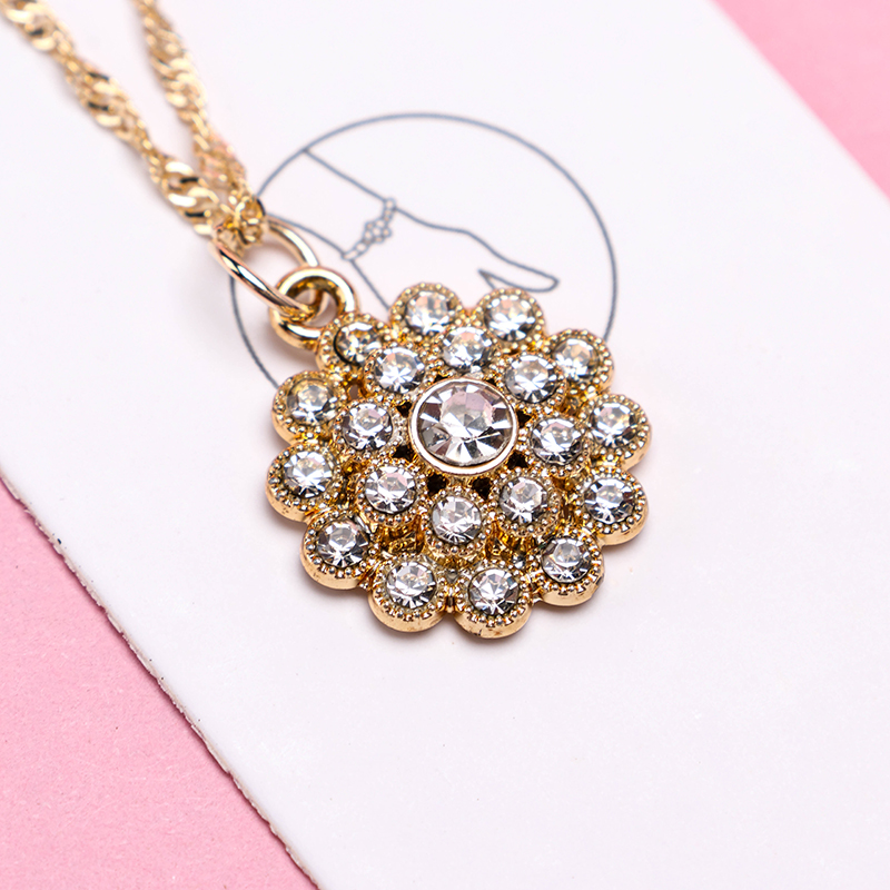 Full Diamond Wave Necklace