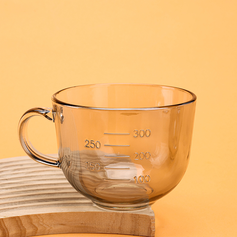 Juxin Milk Glass Cup Amber Soot 1210100309