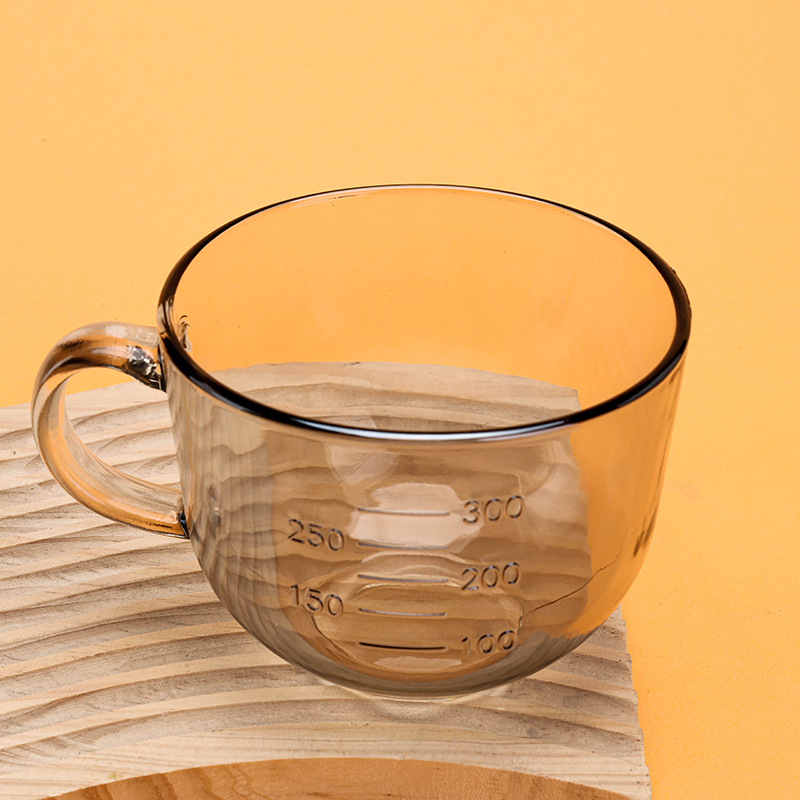 Juxin Milk Glass Cup Amber Soot 1210100309