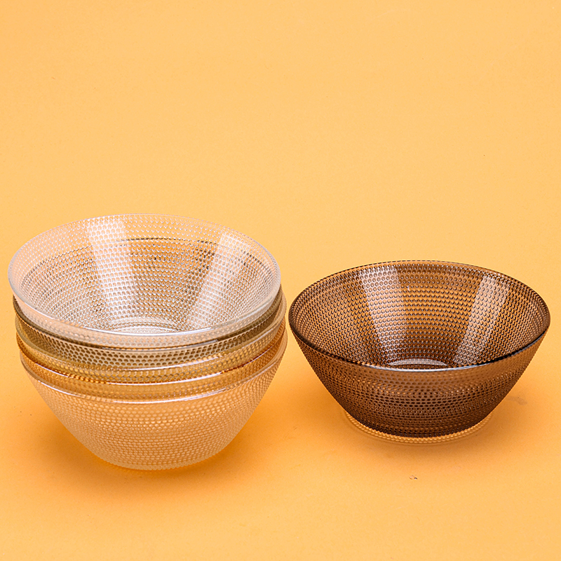 Juxin Bead Point Glass Bowl Color Random