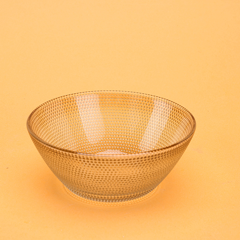 Juxin Bead Point Glass Bowl Color Random