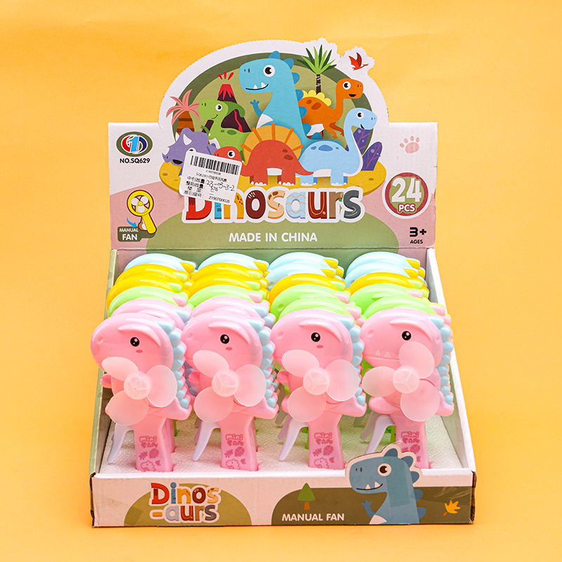 SQ629 small dinosaur hand pressure fan