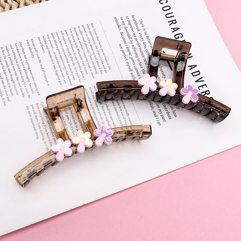 13 cm Flower Heart Large Hair Claw Clip