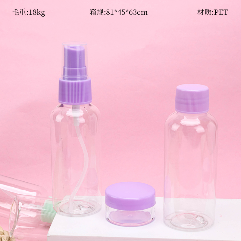 60ml Spray Bottle and Cream Jar Set 2-Piece PET 4030300142