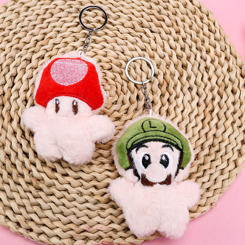 Mushroom Mario Plush Bag Charm