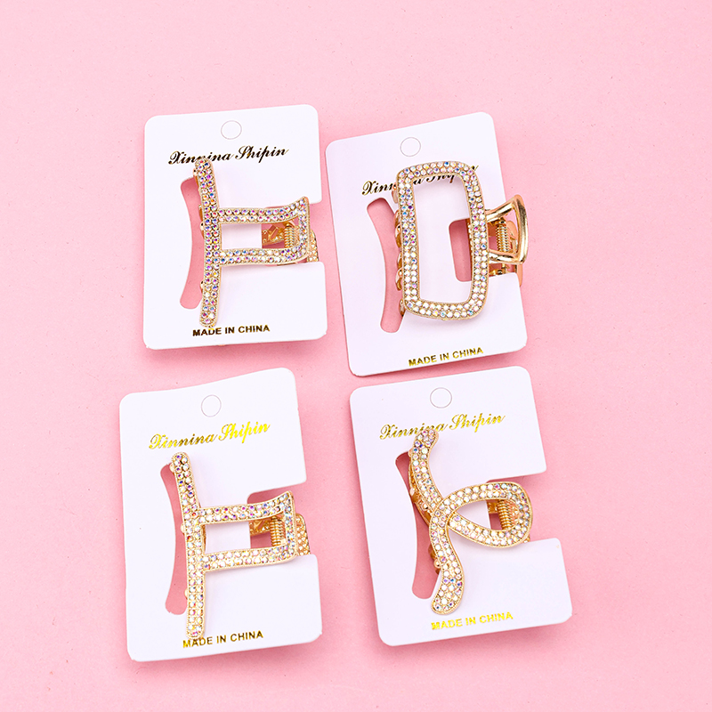 Rhinestone Medium Hair Claw Clip 4012000370