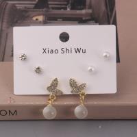 XSW猫眼石三对耳钉 4