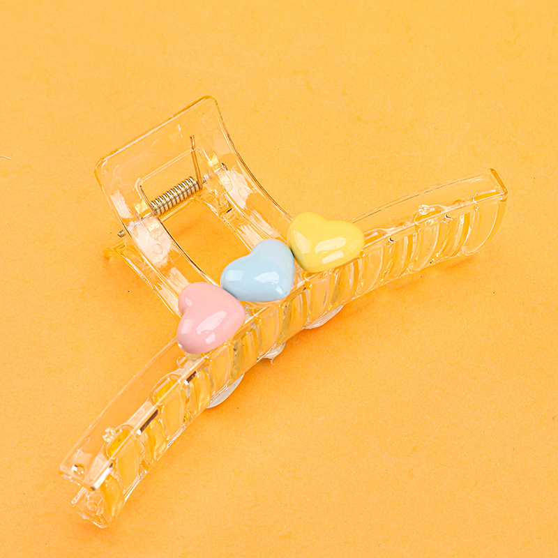 13cm Heart Large Hair Claw Clip Plastic 4011801338
