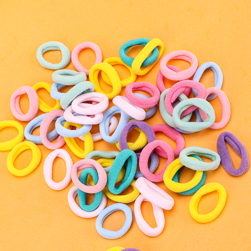 Candy Zipper Bag Children Towel Ring Hair Elastic Color