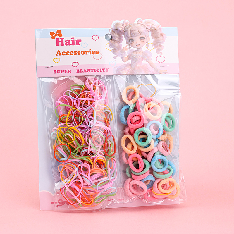 Sweetheart Princess Continuous Cotton Rubber Hair Elastic Set
