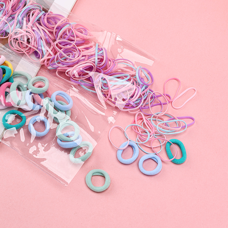 Sweetheart Princess Continuous Cotton Rubber Hair Elastic Set