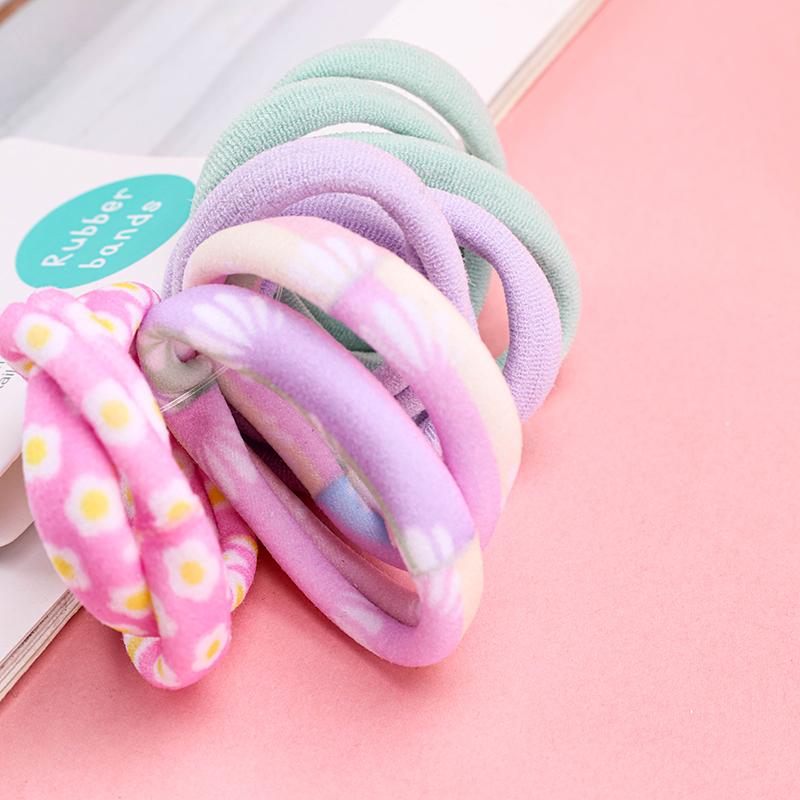 Mixed Color Cotton Leather Hair Band