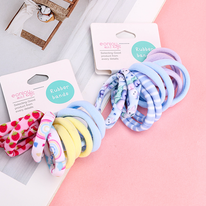 Mixed Color Cotton Leather Hair Band