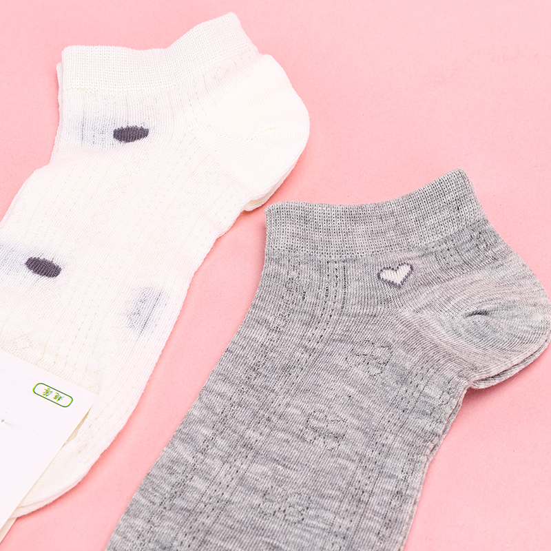 Wanghong Women's Mesh Boat Socks Cotton 4041400812