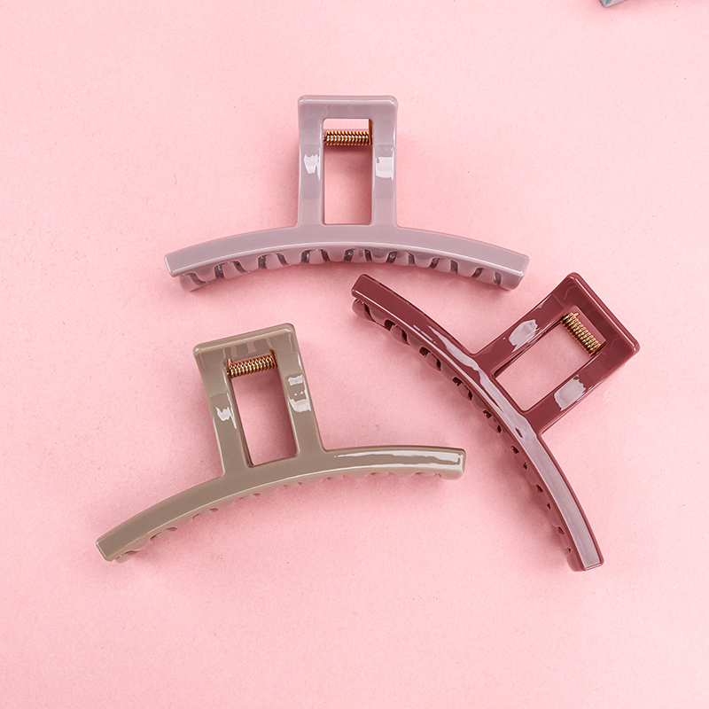 11 cm Plastic Hair Claw Clip Morandi Straight 4011801334