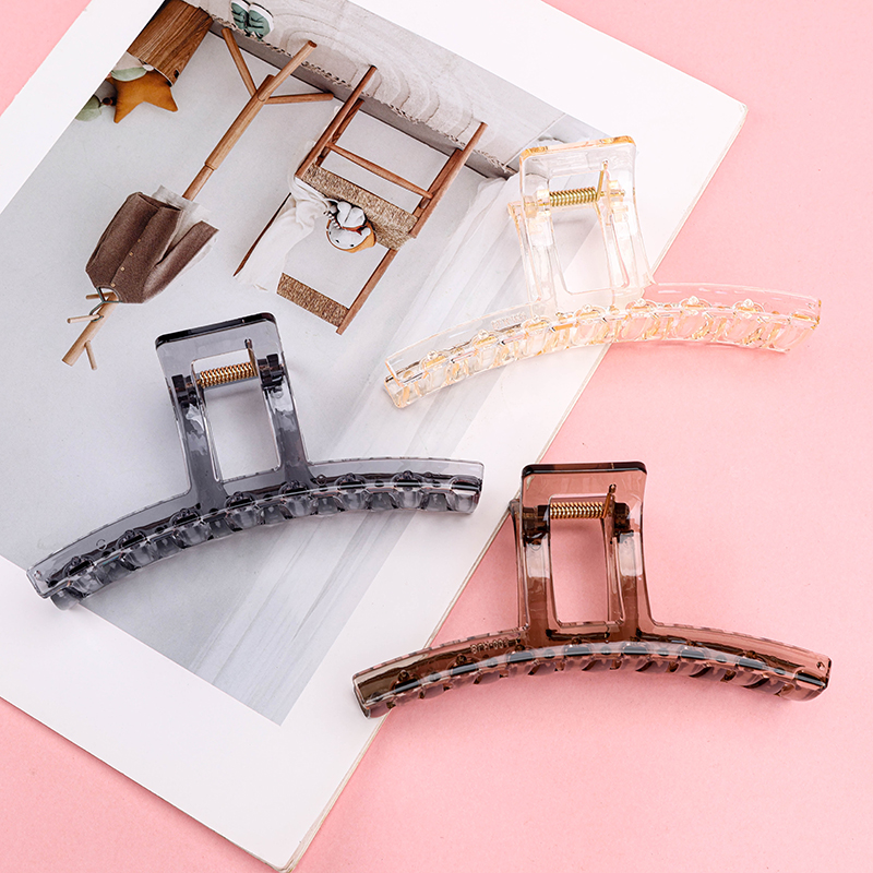 13 cm Plastic Hair Claw Clip Brown Coffee Color 4011801336