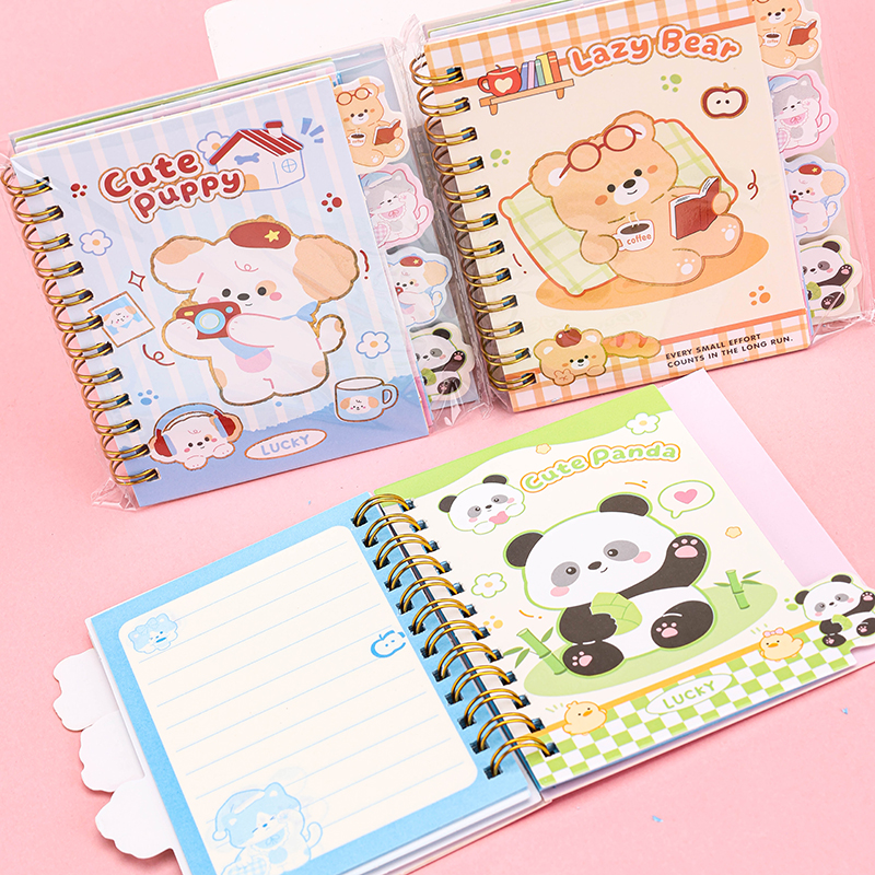 A7 Cute Animal Spiral Notebook