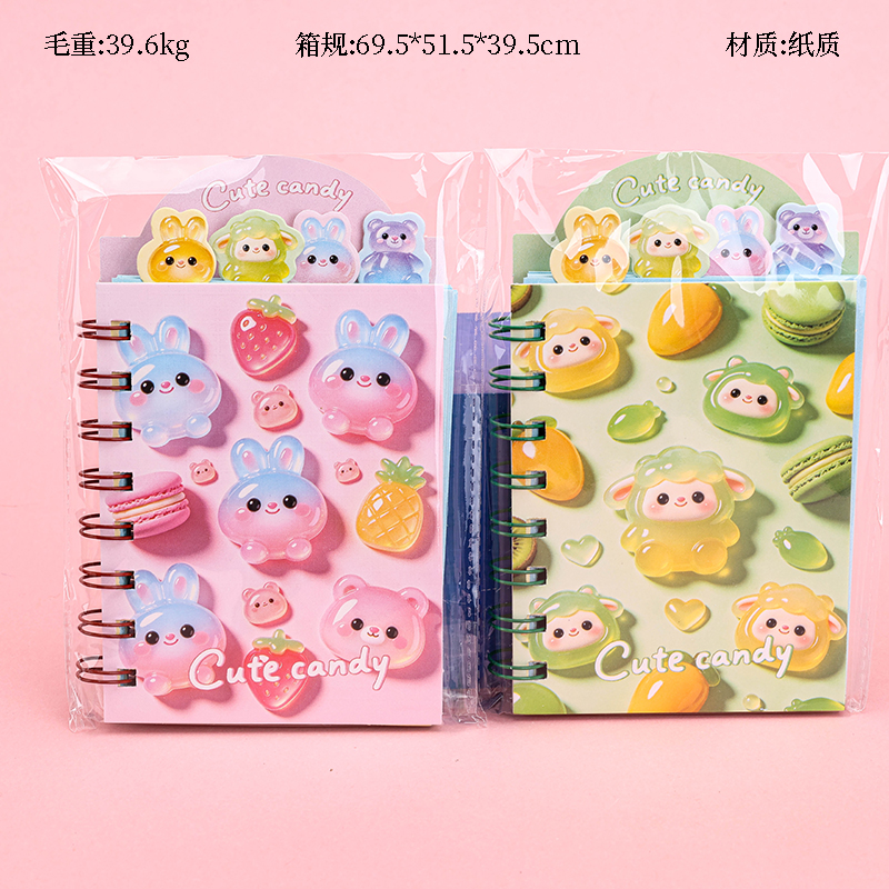 A7 Candy Cute Spiral Notebook
