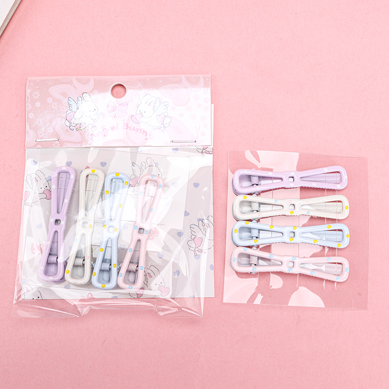 Colorful Dot Duckbill Clip Set