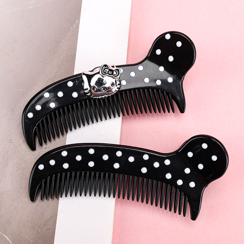 Boxed Simple Wave Dot Comb Duck Clip Alloy 4010402925