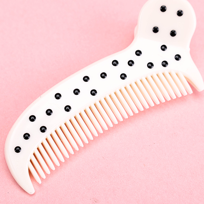 Boxed Simple Wave Dot Comb Duck Clip Alloy 4010402925