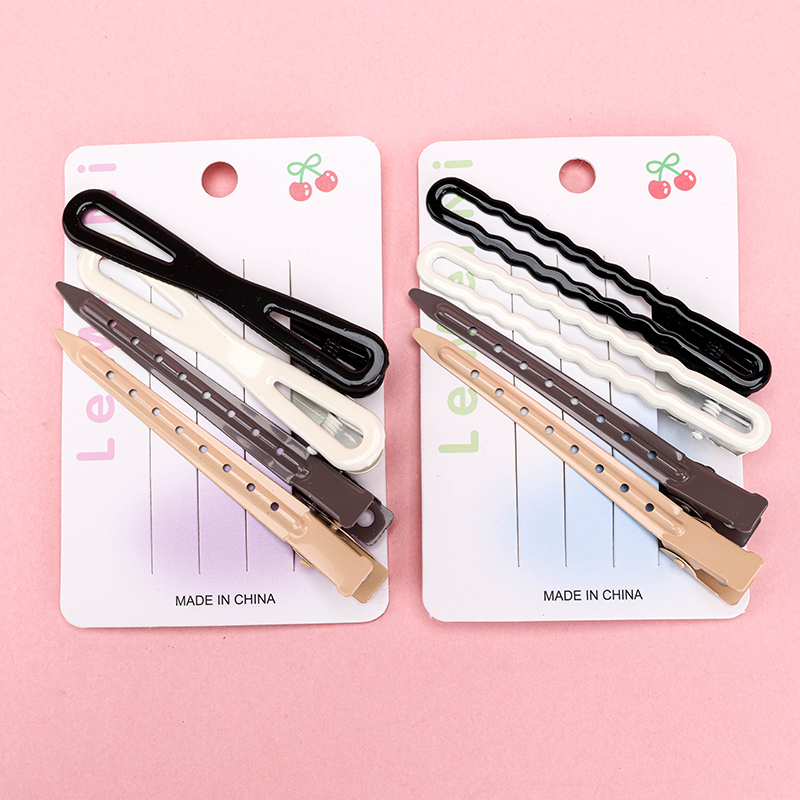 Four Curry Color Wave Point Duck Hair Clip Alloy 4010402931