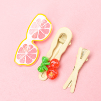 Simulation Fruit Duck Hair Clip Alloy 4010402938