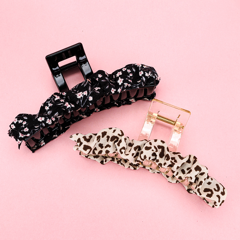 13 cm Double Layer Fabric Large Hair Claw Clip GPPS 4011801347
