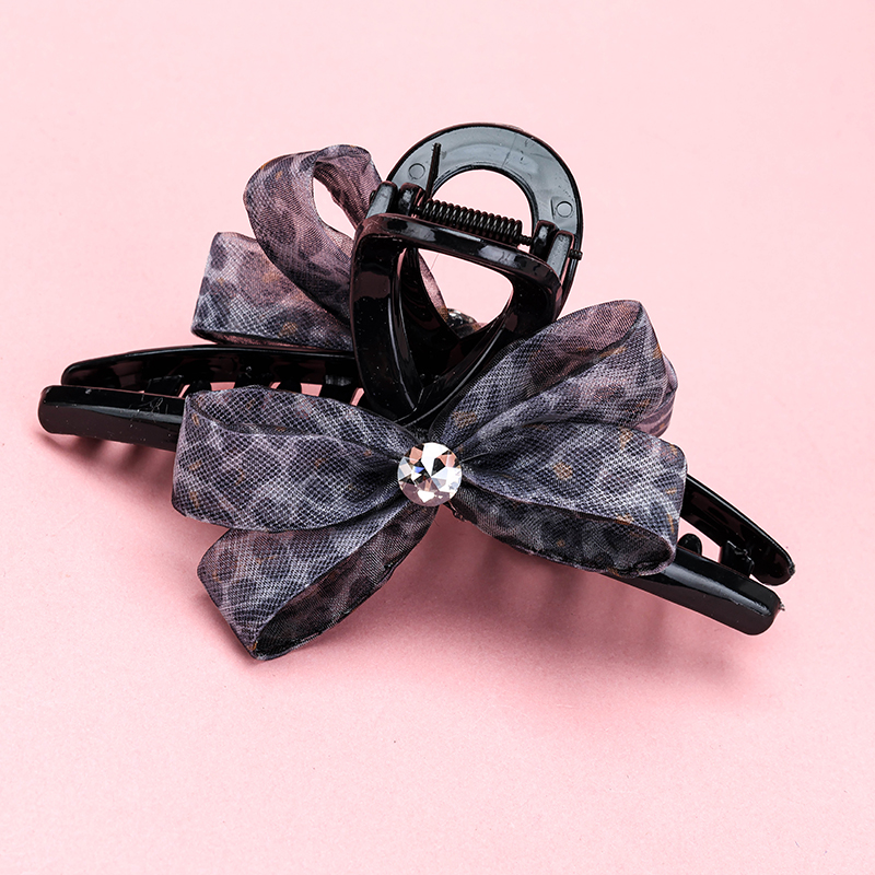 13 cm Double-Sided Leopard Bow Large Hair Claw Clip GPPS 4011801349