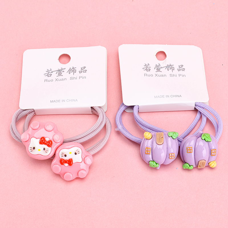 Colored Nylon Hair Tie Set