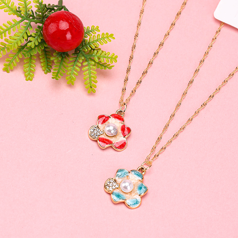 Colorful Flower Pearl Necklace