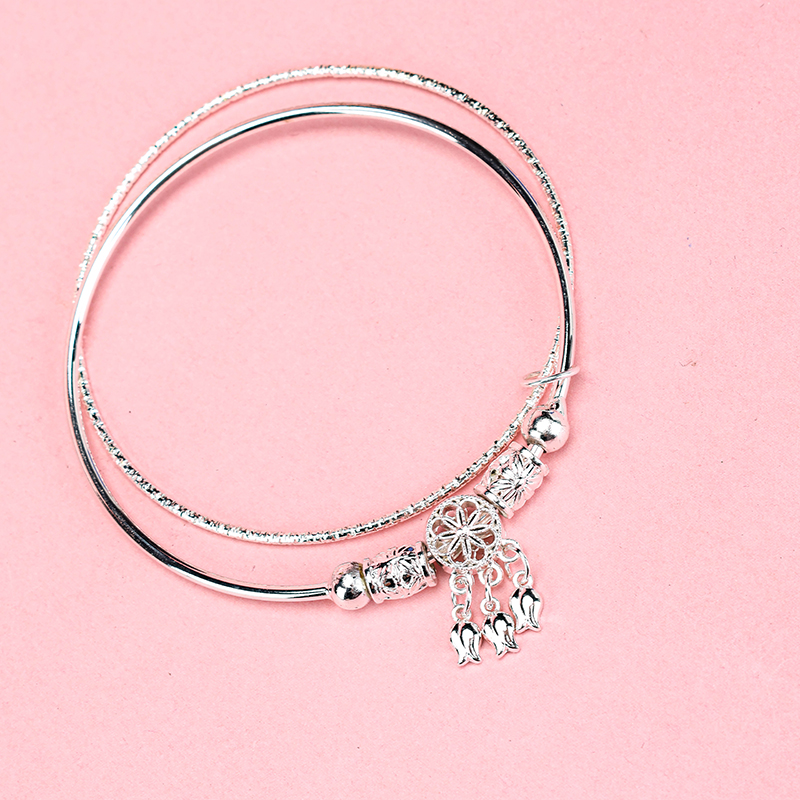 ZY-8010 Alloy Double Layer Dreamcatcher Bangle