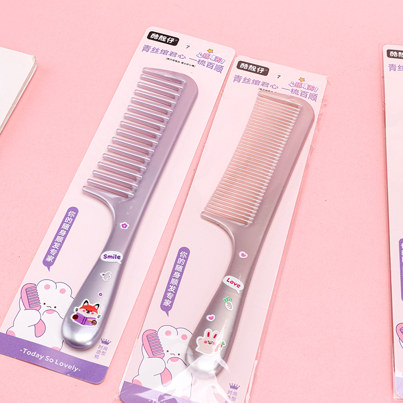 Straight Handle Comb Pearl PP 0057