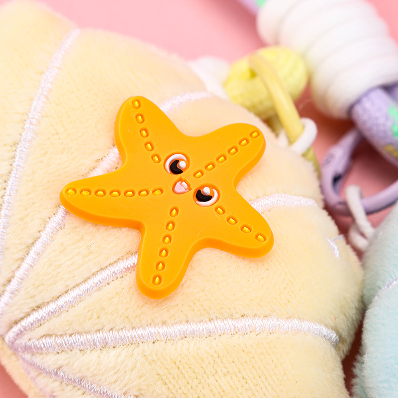 Ocean Shell Plush Bag Charm