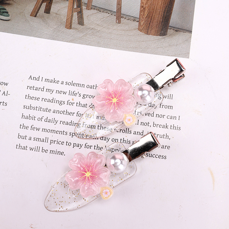 Jelly Color Pearl Duck Hair Clip Plastic 4010402942