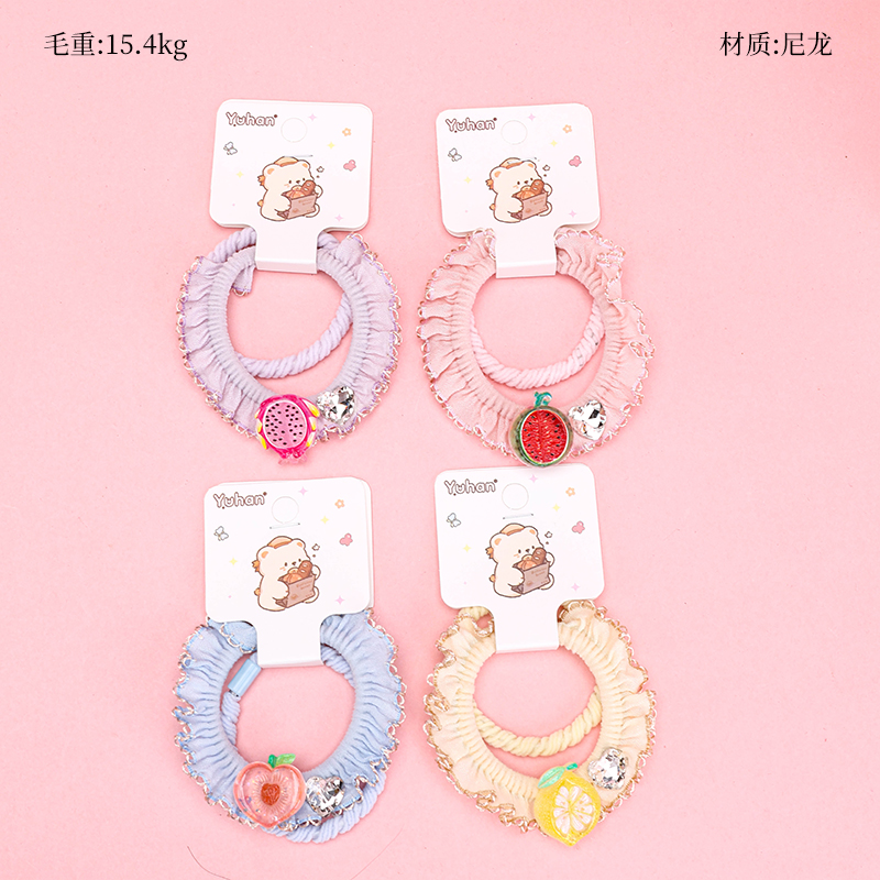 Crystal Fruit Hair Ties