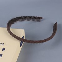 XJY奶茶色辫子细齿发箍 4