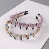 XJY雪纺幻彩带齿发箍 2