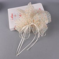 TE云纱波点飘带高马尾爪夹 2